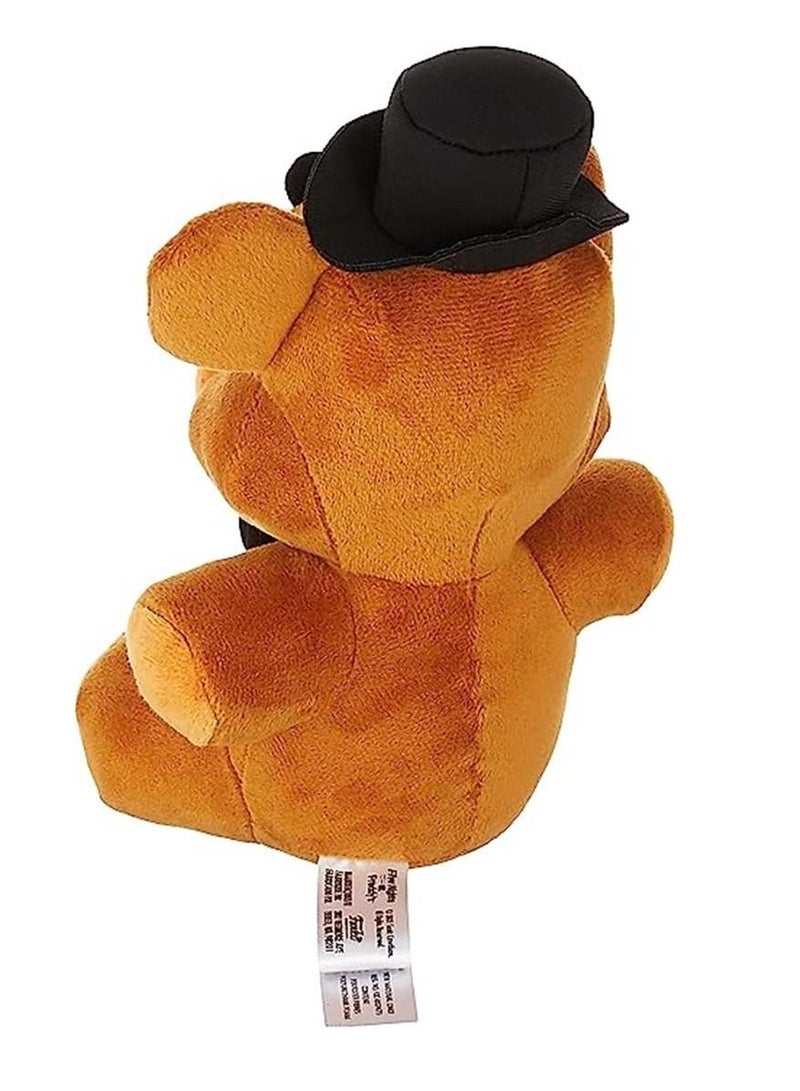 دُمية فريدي فازبير من لعبة “فايف نايتس آت فريدي”، بحجم 6 بوصات، باللون البني - Image 2