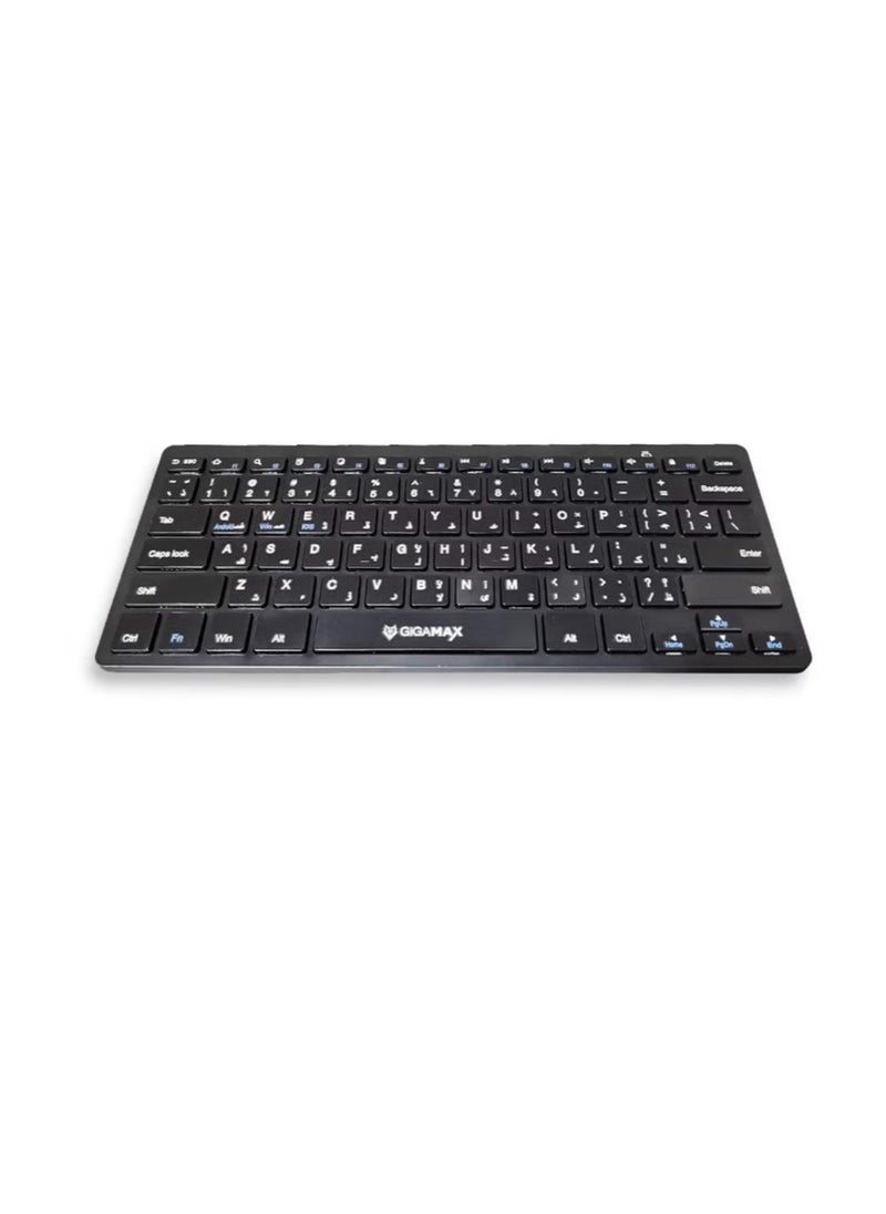 Gigamax Bluetooth Keyboard,Ultra-thin Wireless Bluetooth 5.0 Keyboard,Universal Use for iPhone/iPad Air/iPad Pro/iPad Mini/Mac,Windows,PCs,Smartphones and Tablets -black  - Image 3