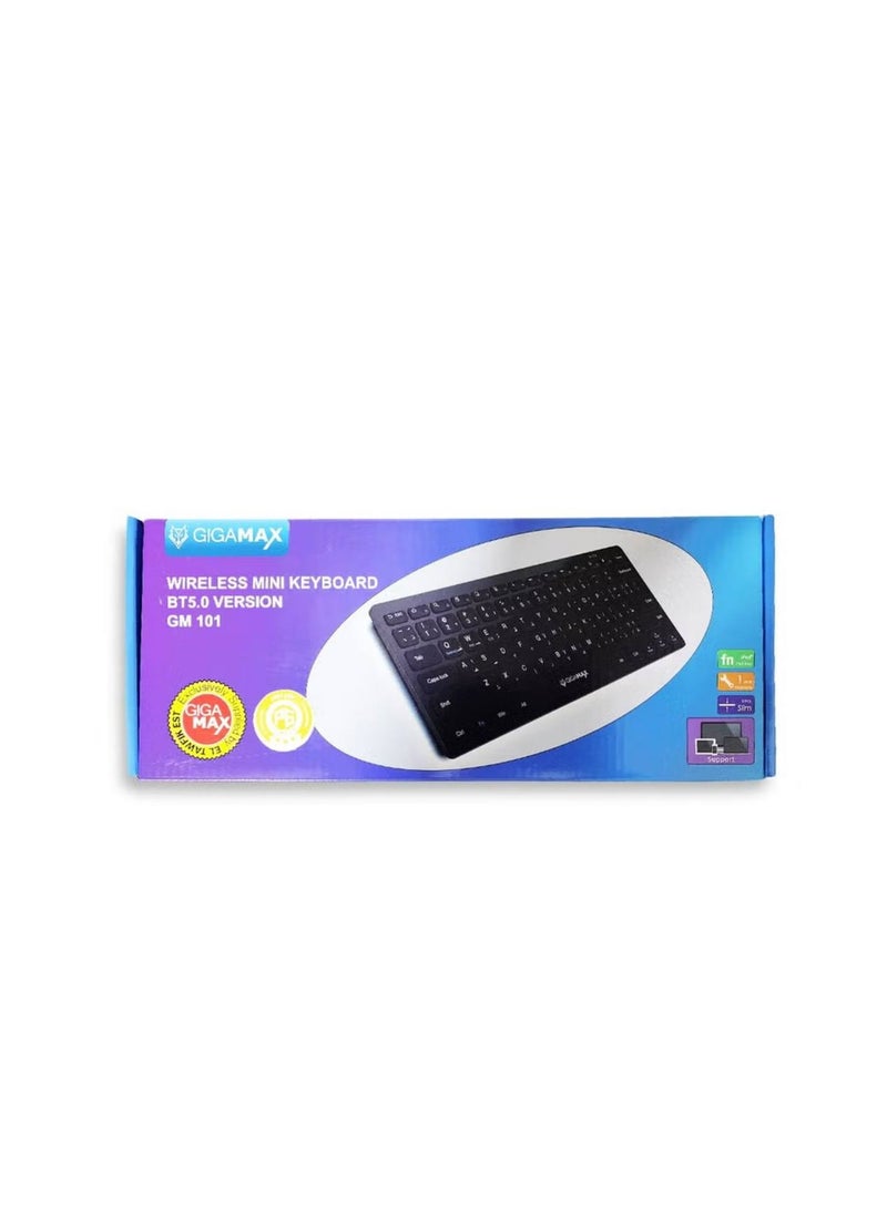 Gigamax Bluetooth Keyboard,Ultra-thin Wireless Bluetooth 5.0 Keyboard,Universal Use for iPhone/iPad Air/iPad Pro/iPad Mini/Mac,Windows,PCs,Smartphones and Tablets -black  - Image 2