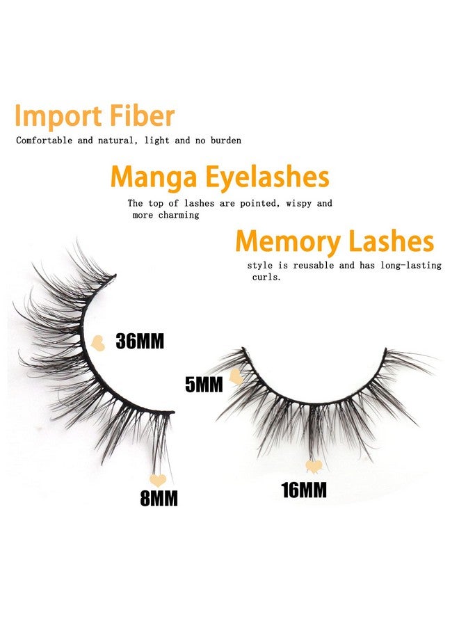 Veleasha 5D Faux Mink Lashes Handmade Luxurious Volume Fluffy Natural False Eyelashes 7 Pairs (Doll) - Image 3