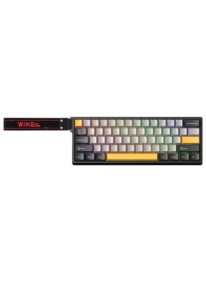 أولا WIN60 HE MAX 60٪ لوحة المفاتيح المغناطيسية السلكية ، محرك قابل للتعديل ، معدل الاستجواب 8000 Hz ، تأثير هول Win Chun المغناطيسي ، قابل للتبديل الساخن ، لألعاب FPS - Image 1