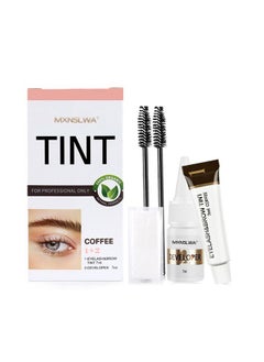 MXNSLWA MXNSLWA Instant Lash & Brow Set, Natural Bushy Eyebrow Makeup Kit, Long Lasting Spot coloring 100% Gray Converge DIY Hair Dying for Salon Home Use 7ml (Coffee)  - Image 1