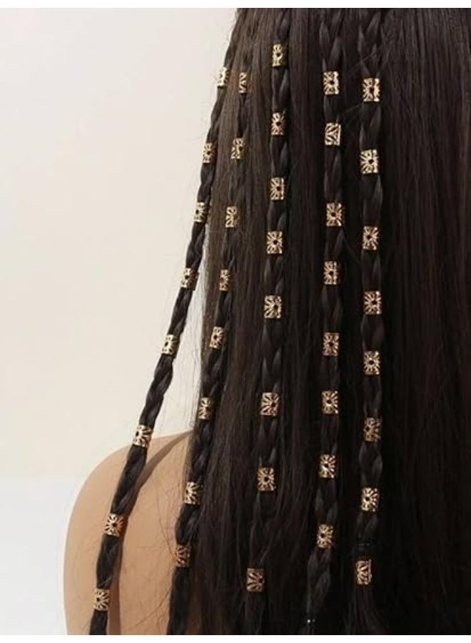 Decorative Hair Rings for Braids – Stylish Lace Design Metal Hair Bands with Attractive Colors for Braids Girls and Ladies, Perfect for Daily Use, Parties, Special Occasions - Image 3