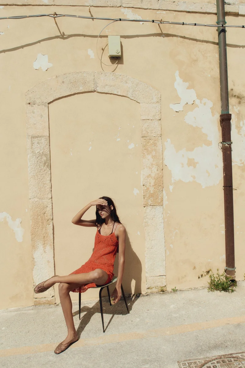 H&M Crochet-look strappy dress