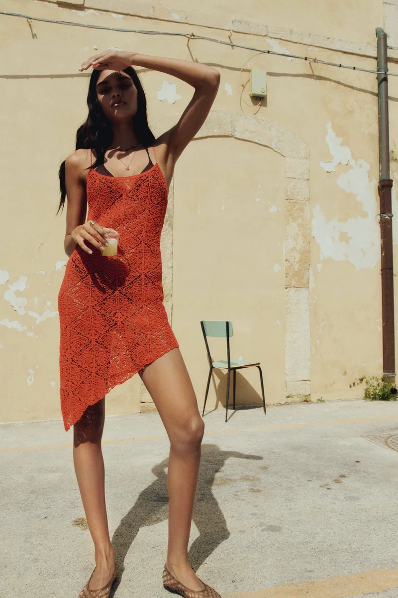 H&M Crochet-look strappy dress