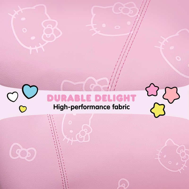 Carbella Hello Kitty Car Seat Covers - Cute Pink Seat Covers, Car Accessories Gift Hello Kitty Accessories 2pc Pink Car Seat Covers - Image 5