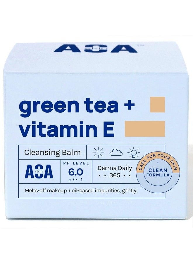 AOA STUDIO - Skin Green Tea & Vitamin E Cleansing Balm Melting Balm To Oil For Makeup Remover Double Cleansing Face Wash Cleanser All Skin Type 3.38 Fl Oz 100 Ml - Image 1