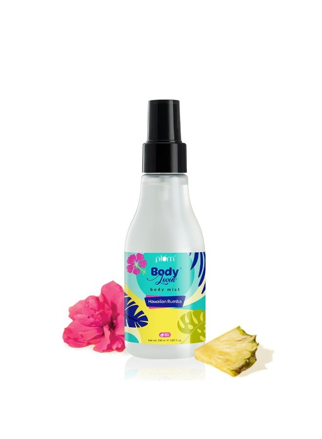 Plum BodyLovin Hawaiian Rumba Body Mist for Women | Refreshing Long Lasting Tropical Fragrance | Perfume Body Spray for Women | Vegan & Paraben Free | Travel Friendly Beachy Fresh Scent | 150ml - Image 1