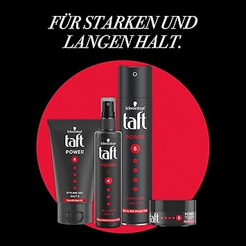 Taft Styling Wax Power with Level 5 Hold 75 ml Textured Like a Hair Wax and Holds Like a Gel Lasts Up to 48 Hours - Image 4