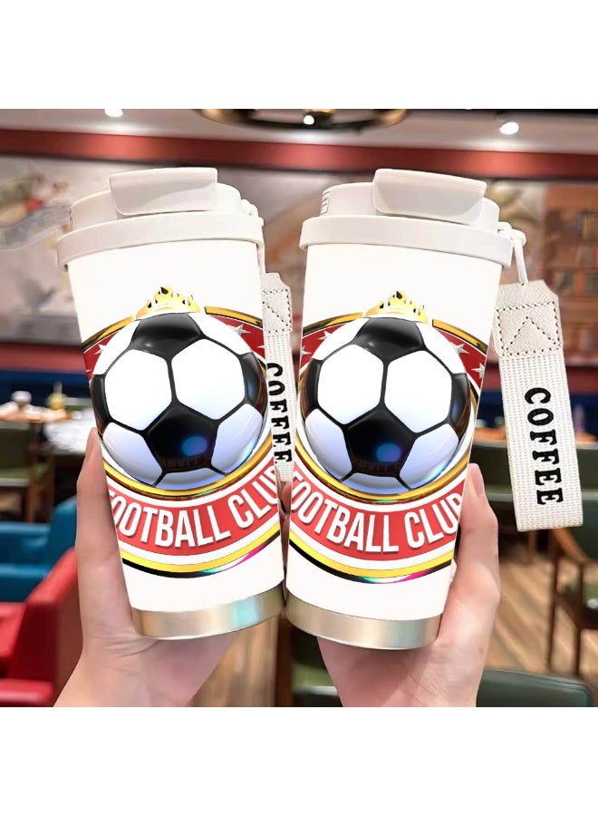FIFA 520ml World Cup Printed Stainless Steel Insulated Water Bottle Double Wall Vacuum Thermal Flask Leakproof Cup for Hot & Cold Drinks - Image 3