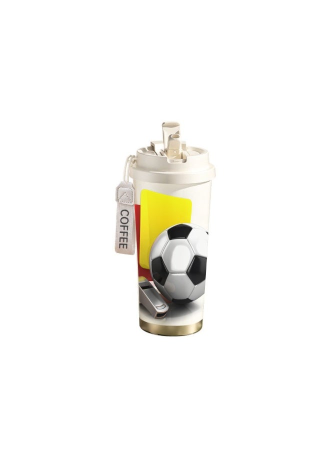 FIFA 520ml World Cup Printed Stainless Steel Insulated Water Bottle Double Wall Vacuum Thermal Flask Leakproof Cup for Hot & Cold Drinks - Image 4