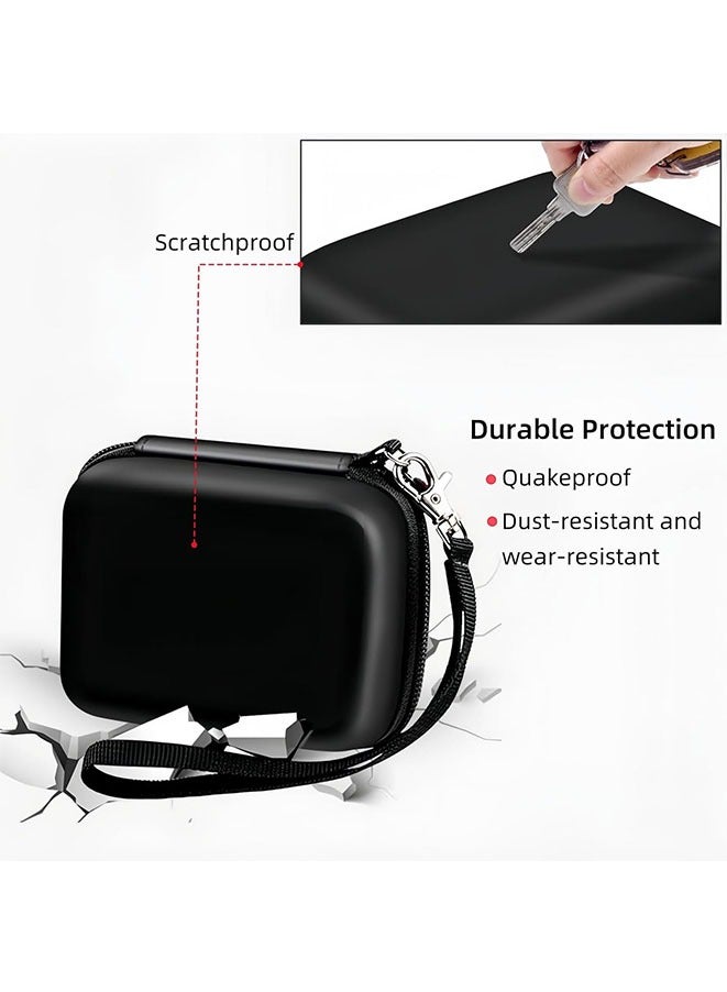 Muyixin Digital Camera Case Compatible with Canon/Casio/Nikon/Sony DSC/ Digital Cameras CCD, Hard Shell Camera Protective Carrying Bag for Cable,SD Card  - Image 5