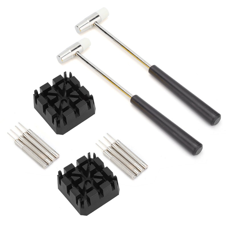 Watch Strap Adjuster: Durable High-hardness Tool With Fixed Base And Hammer - Compact Lightweight Watchband Remover For Watchmakers, Watch Repair Workers And Watch Adjustment - Image 3
