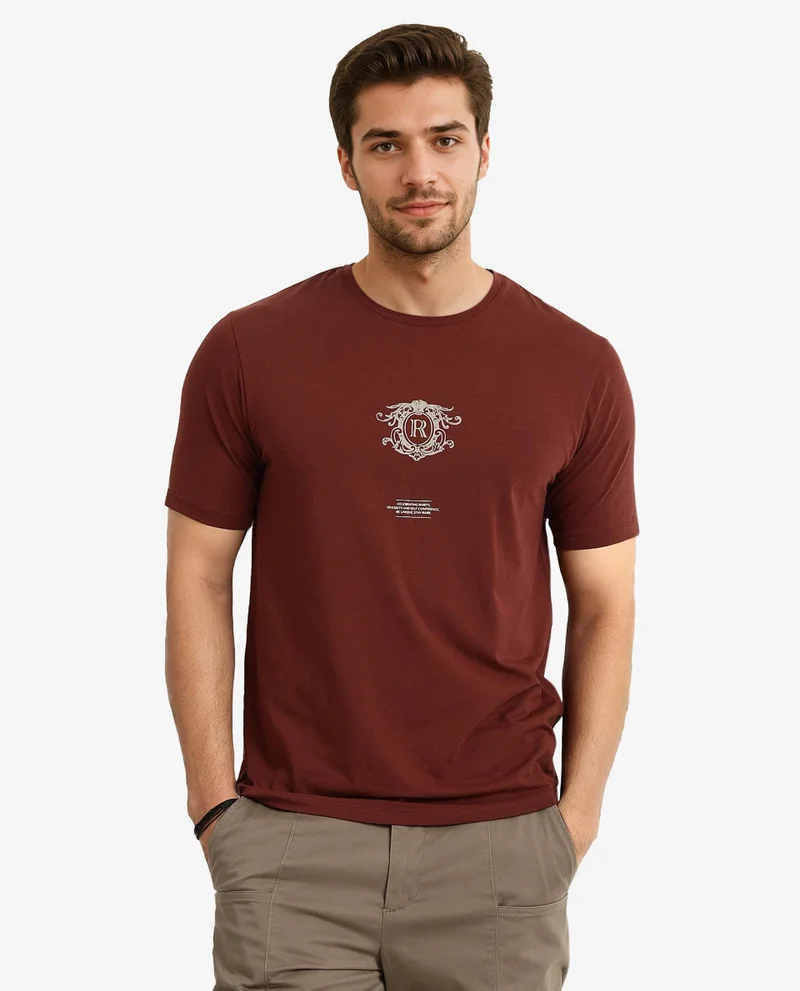 Rare Rabbit Men's Graphic Hd Print T-Shirt