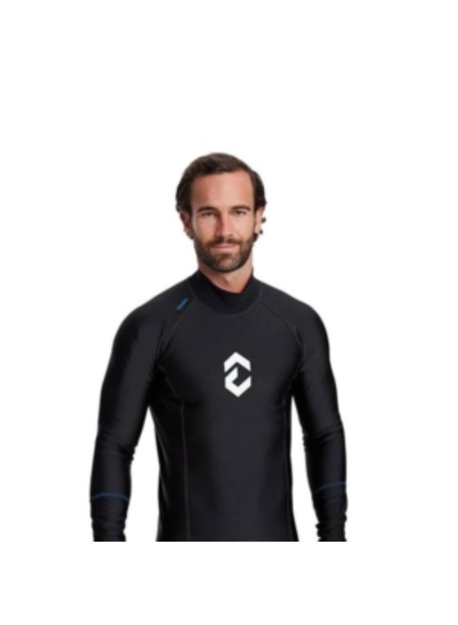 DYNAMICNORD Dynaskin Shirt Long Sleeve Men Dy-31 Black/Blue - L - Image 1