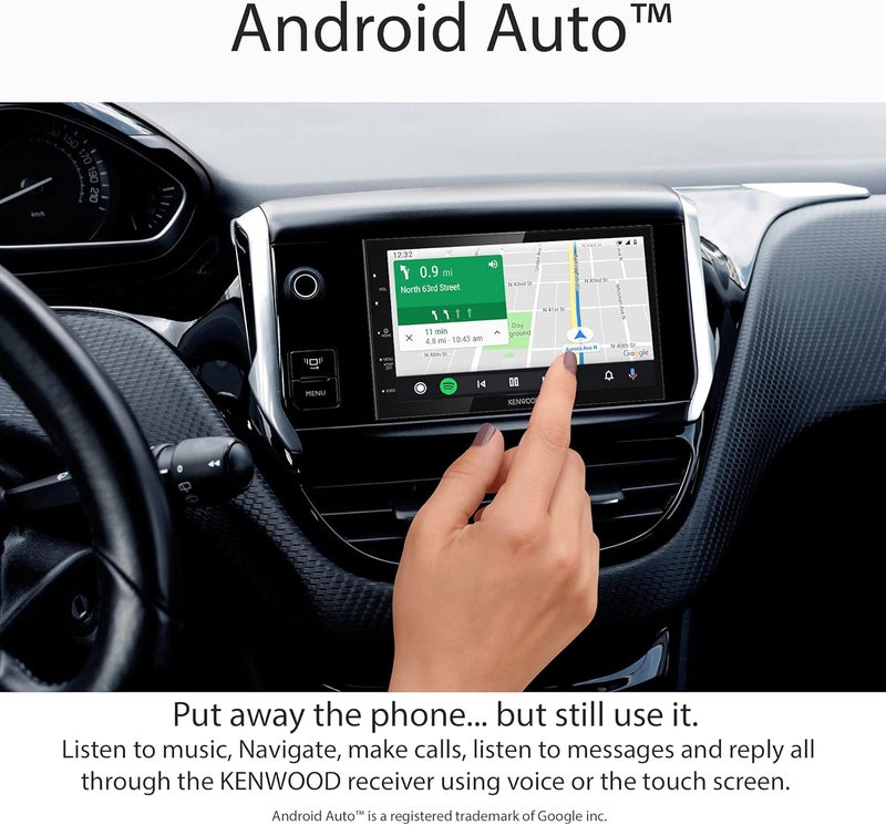 Kenwood DMX47S Digital Car Multimedia Player with 6.8" Touch Screen, Apple CarPlay & Android Auto - Image 3