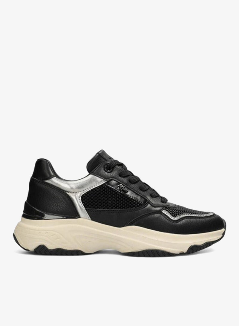 MEXX Mesh Panelled Lace-Up Sneakers - Image 1