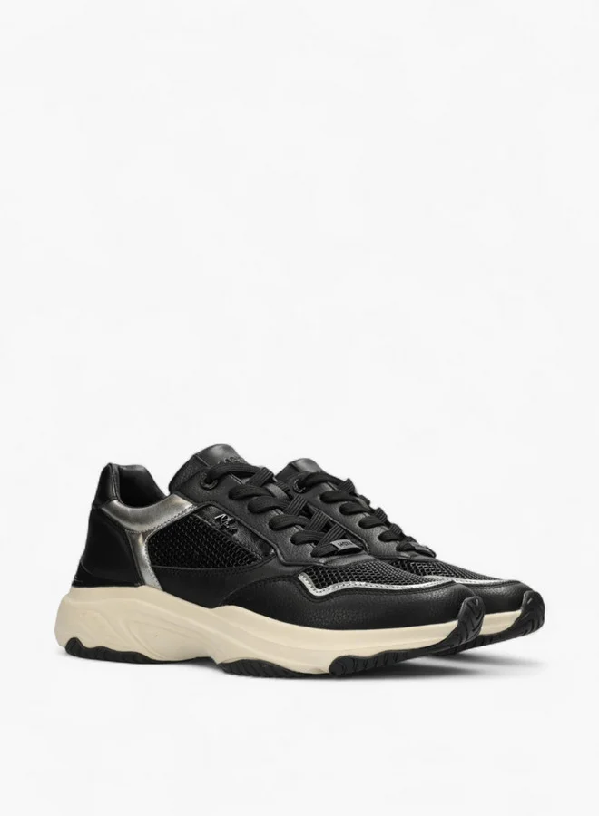 MEXX Mesh Panelled Lace-Up Sneakers