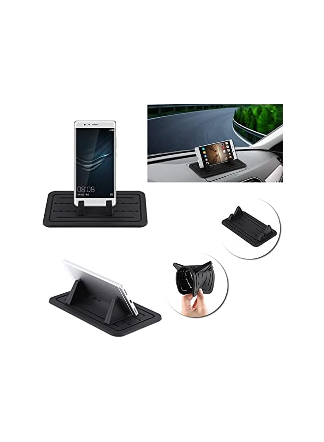 S-TOP Car Dashboard Phone Holder, Universal Non-Slip Silicone Mount, Adjustable Mobile Device Stand - Image 1