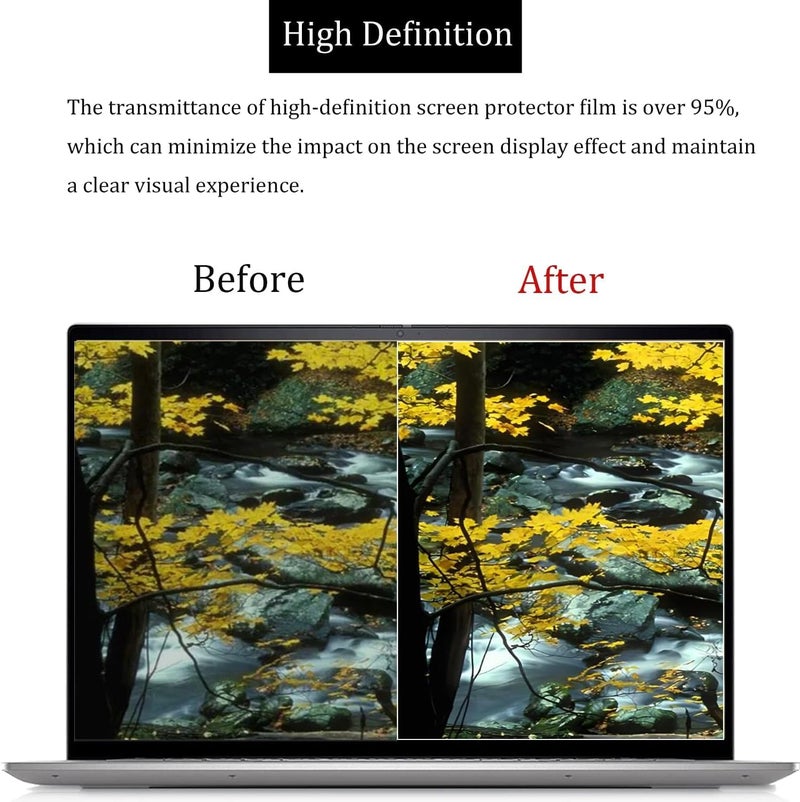 OJOS Screen Guard Compatible with Hp Pavilion X360 11Th Gen 14 Inches Fhd Multitouch 2-in-1 Laptop 14-Dy0207Tu Laptop Full Screen Protector (Not a Tempered Glass) - Matte - Image 2