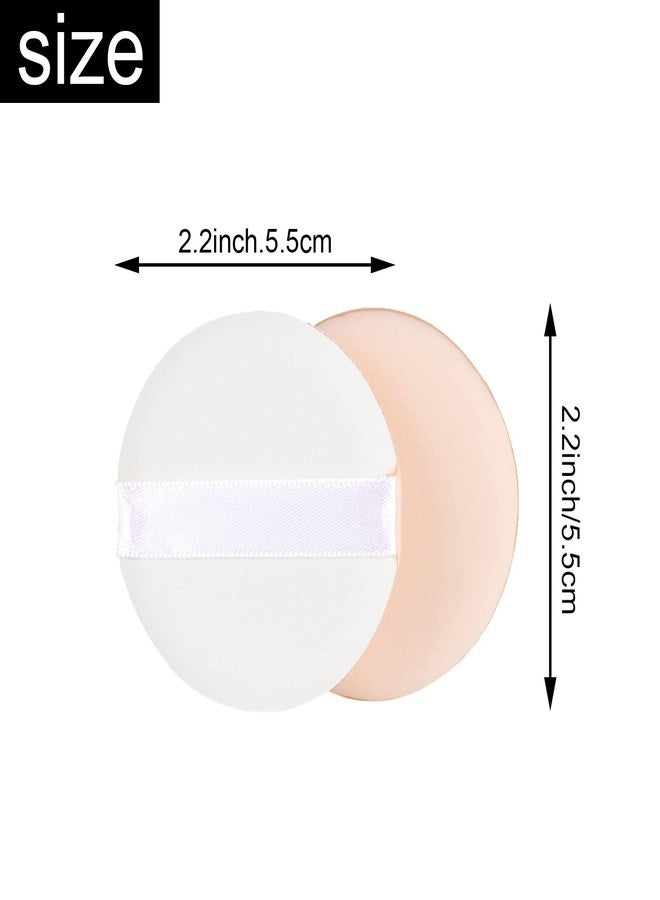 DonLeeving Luckycivia 30 Pieces 2.2 Inch Cosmetic Powder Puff, Soft Sponge Foundation Makeup Tool, BB Cream Foundation Sponge Air Powder Puff, for Loose Powder, Face Powder and Foundation Powder - Image 2