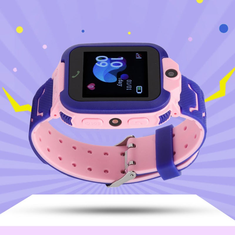 Kids Smart Watch Pink Silicone ABS Strap 7-Day Standby Fast Response Waterproof GPS Tracker Watch for Children - Pedometer One-Touch Friend Matching Smartwatch for Boys and Girls - Image 5