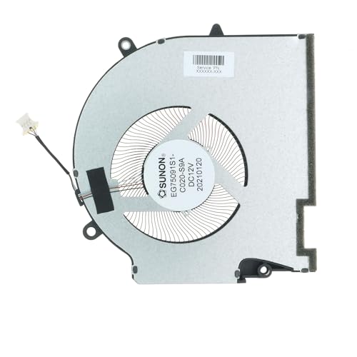 TRADOCK Replacement GPU Cooling Fan 12V for HP OMEN 17-CK 17-CK1020NR 17-CK0372NR 2021 EG75091S1-C020-S9A M78889-001 - Image 4