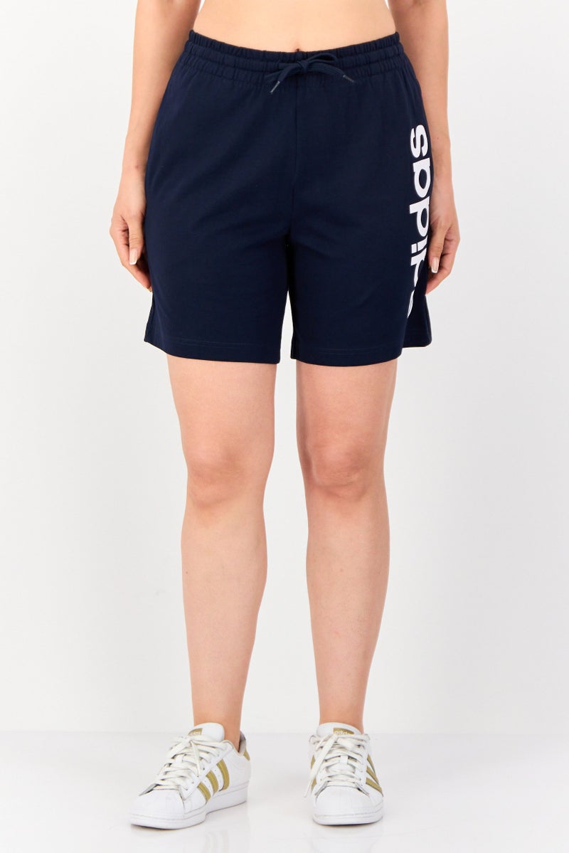 Adidas Women Sportswear Fit Outdoor Shorts, Navy  - Image 1
