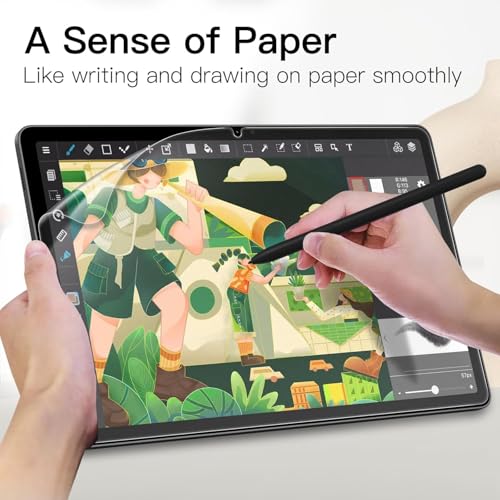 CASOSHIELD Screen Protector for Samsung Galaxy Tab S10 Ultra 14.6" 2024 & S9 Ultra/S8 Ultra, Paper-Feeling Anti-Glare Case-Friendly PET Film, Drawing Notetaking with S-Pen-Matte Frosted - Image 2