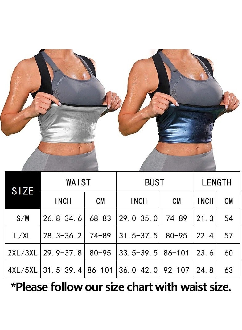 EELHOE Women's Slimming Body Shaper Sauna Vest Women's Corset, Sweat Shaping Garment, Yoga Wear, Fitness Tummy Sweat Vest - Image 2