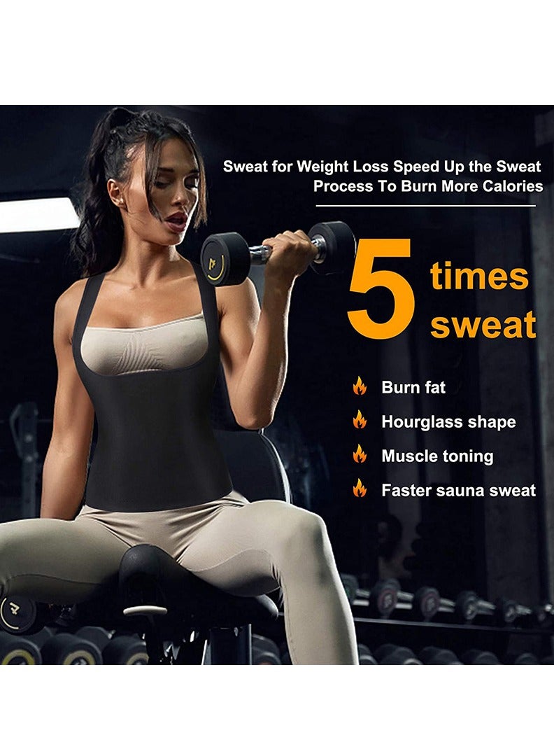 EELHOE Women's Slimming Body Shaper Sauna Vest Women's Corset, Sweat Shaping Garment, Yoga Wear, Fitness Tummy Sweat Vest - Image 4