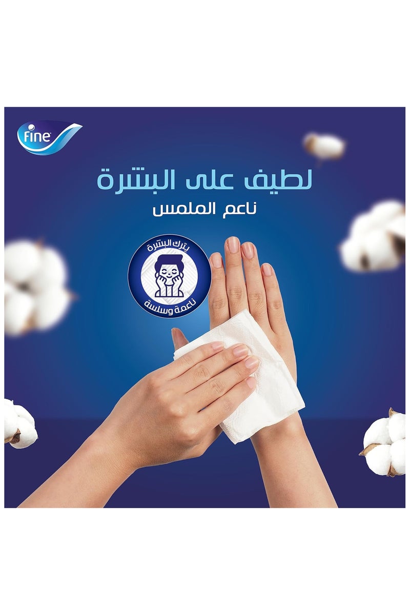 فاين مناديل وجه فلافي الأصلية 130 منديل مزدوج * 50 عبوة - Image 3