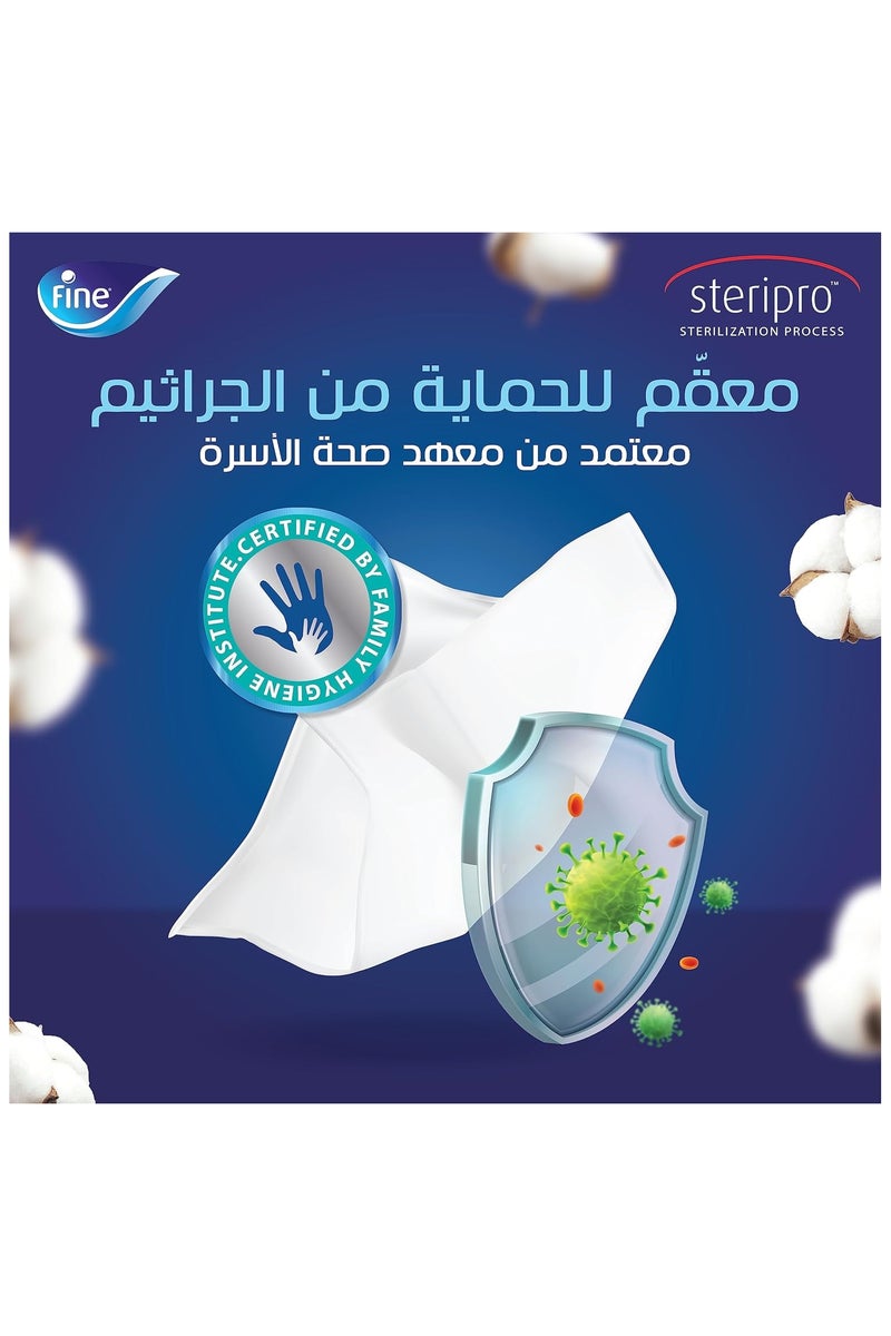 فاين مناديل وجه فلافي الأصلية 130 منديل مزدوج * 50 عبوة - Image 4