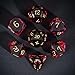 UDIXI 7Piece Red Glass DND Dice Set MultiFaceted DiamondCut Glass DD Dice for RPG Tabletop Games - Image 2