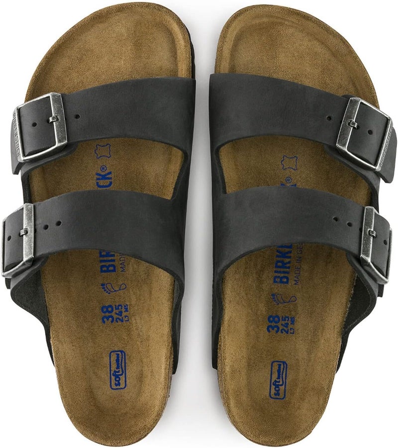 BIRKENSTOCK صنادل بيركنستوك أريزونا ببطانة ناعمة للنساء - زيتون أسود - Image 2