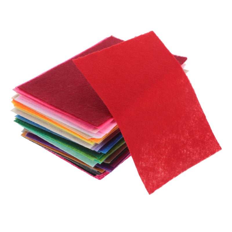66 Pcs Polyester Felt Fabric Squares For Kids Crafts Sewing And Home Decoration - Image 2