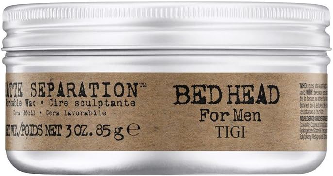 Tigi Bed Head B for Men Matte Separation Workable Wax 265 oz Earplug 6 cm Black