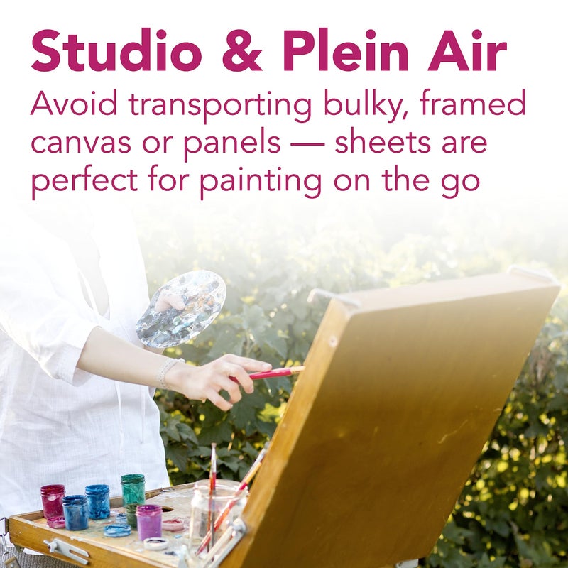 Strathmore 300 Series, Canvas Pad, 18x24 inch, 10 Sheets – Triple Primed, 100% Cotton Canvas, Plein Air Artists, Acrylic Paint and Oil Paint - Image 4