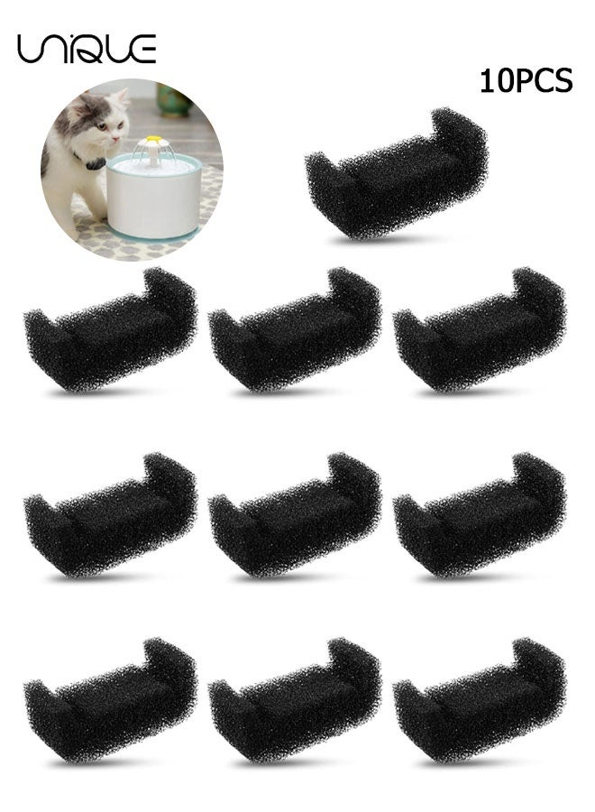 يونيك 10 قطع - فلتر إسفنجي لاستبدال نافورة مياه القطط، فلتر إسفنجي لشرب الحيوانات الأليفة في نافورة الكلاب - Image 1
