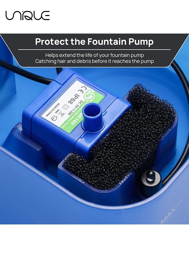 يونيك 10 قطع - فلتر إسفنجي لاستبدال نافورة مياه القطط، فلتر إسفنجي لشرب الحيوانات الأليفة في نافورة الكلاب - Image 4