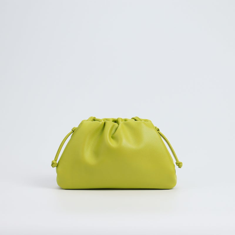 New Summer High-End Exquisite Cloud Bag With Pleated Small Clip, Trendy Fashion Cowhide Leather Shoulder Crossbody Versatile Women'S Bag - Image 1