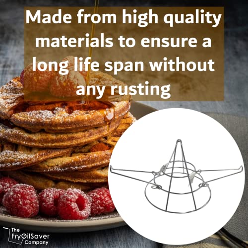 Chef-Master Fryer Oil Filter Stand with Folding Arms to Attach to Deep Fryers, Cooking Oil Filter Holder, Maple Syrup Cone Filter Stand, Model 90073, 7.68 x 9.25 x 9.25" - Image 3