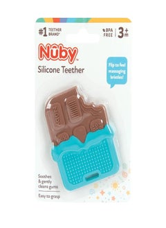 Nuby Nuby All Silicone Chocolate Bar Teether - 3+ Months  - Image 3