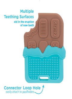 Nuby Nuby All Silicone Chocolate Bar Teether - 3+ Months  - Image 4