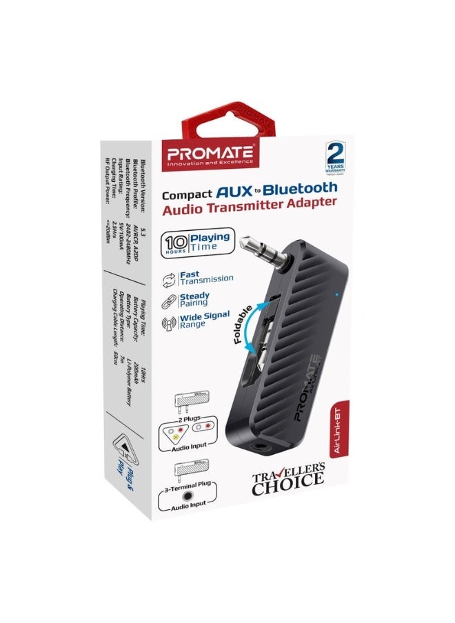Promats Promate AirLink-BT Compact AUX to Bluetooth Audio Transmitter Adapter  - Image 2