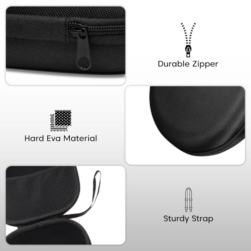 Sounce Hard Shell Carrying Case for Sony WH-CH720N, WH-CH710N, WH-XB900N, WH-XB910N | Shockproof & Travel-Friendly Headphone Storage Bag with Soft Lining & Accessory Pocket - Image 2
