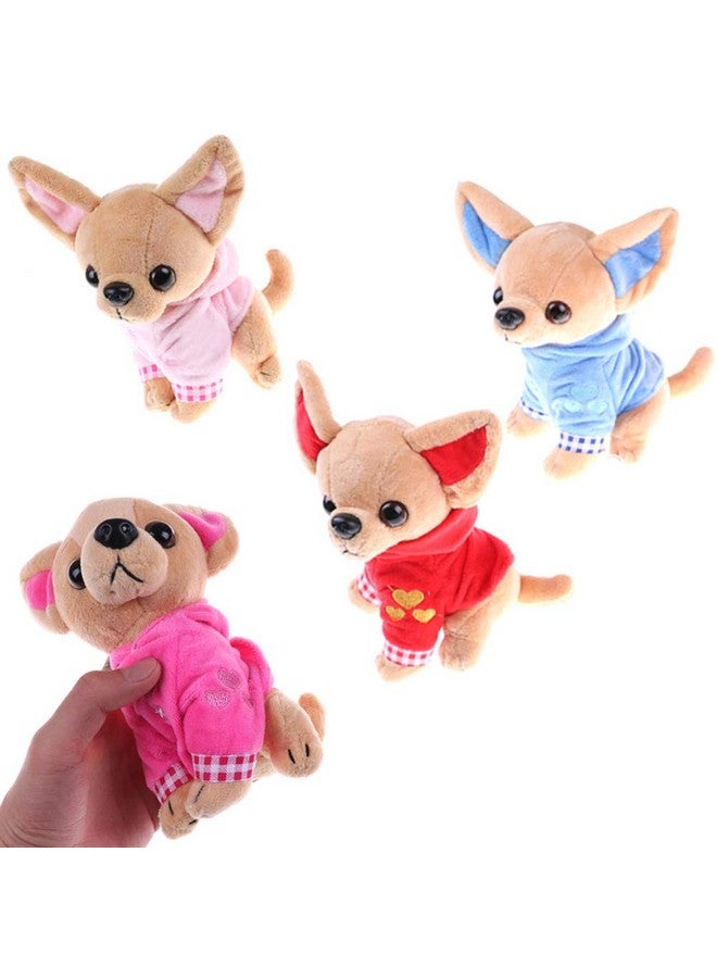 SUSHAFEN Stuffed Dog Puppy Toy Dog Plush Toy Soft Doll Stuffed Animal Pillow Birthday Gift Present Cute Dog Ornaments Decoration Handicraft House Desktop Decoration Prop,17cm/6.7" - Image 3