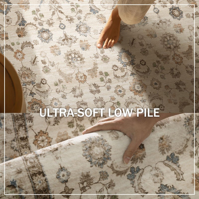 palohom Washable Kitchen Rug Runners for Hallways: 2'x6' Bedroom Runner Rug Non Slip Low-Pile Stain Resistant Soft Indoor Floor Carpet Runner for Indoor Entryway Hallways Kitchen Laundry Room Farmhouse - Image 4