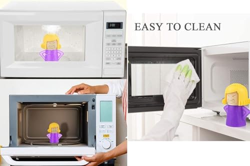 Cool Kitchen Angry Mama Microwave Cleaner, Cool Mama Fridge Odor Absorber Deodorizer Gift Boxed (Yellow) - Image 2