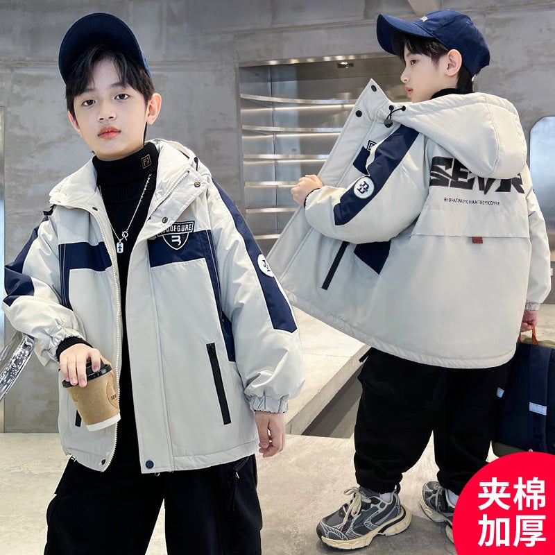Qisi Bear-Jh3003 Late Autumn Quilted Thickened Coat - Image 1